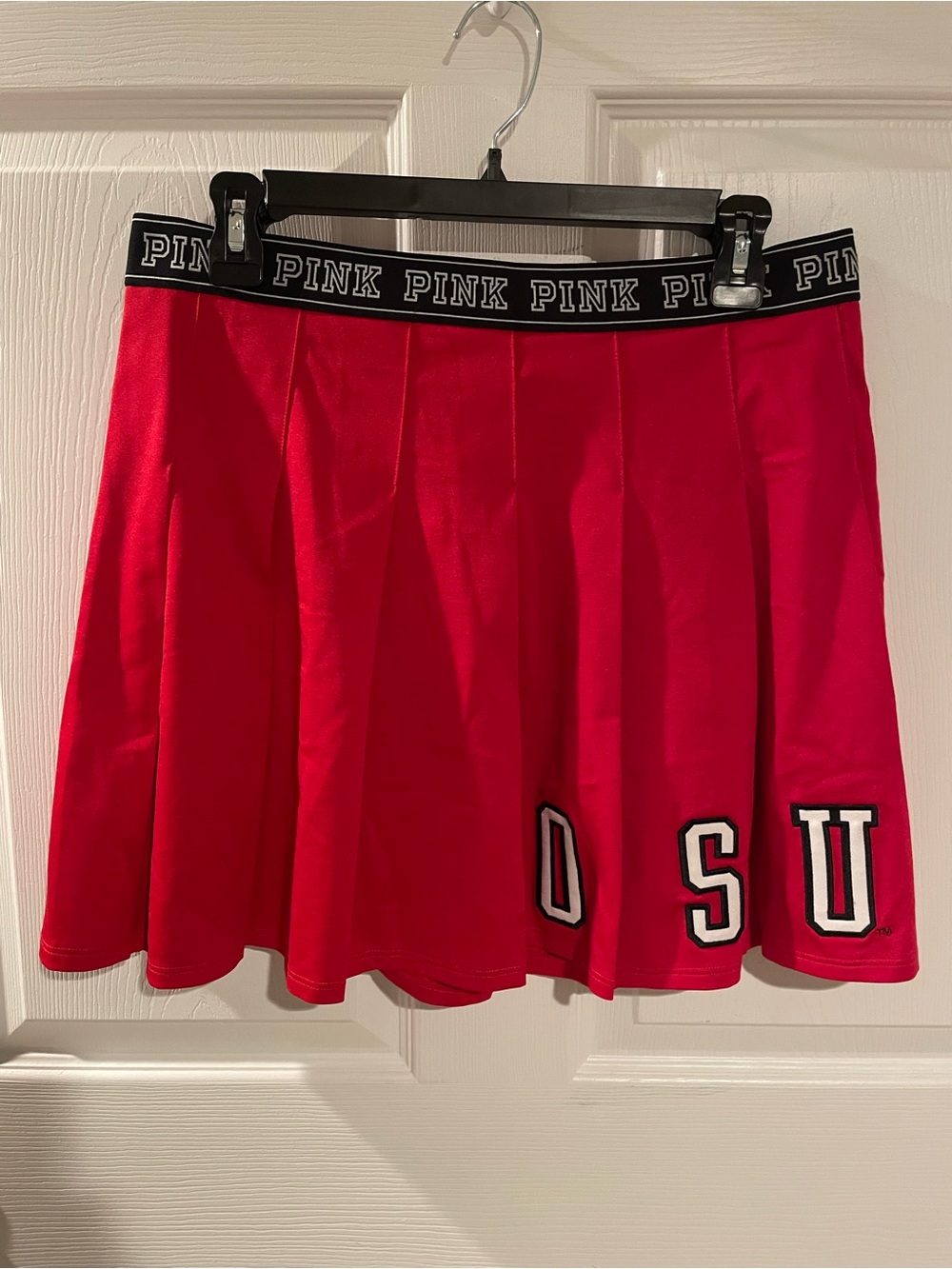 Victoria's Secret PINK OSU Pleated Circle Skirt, NWT